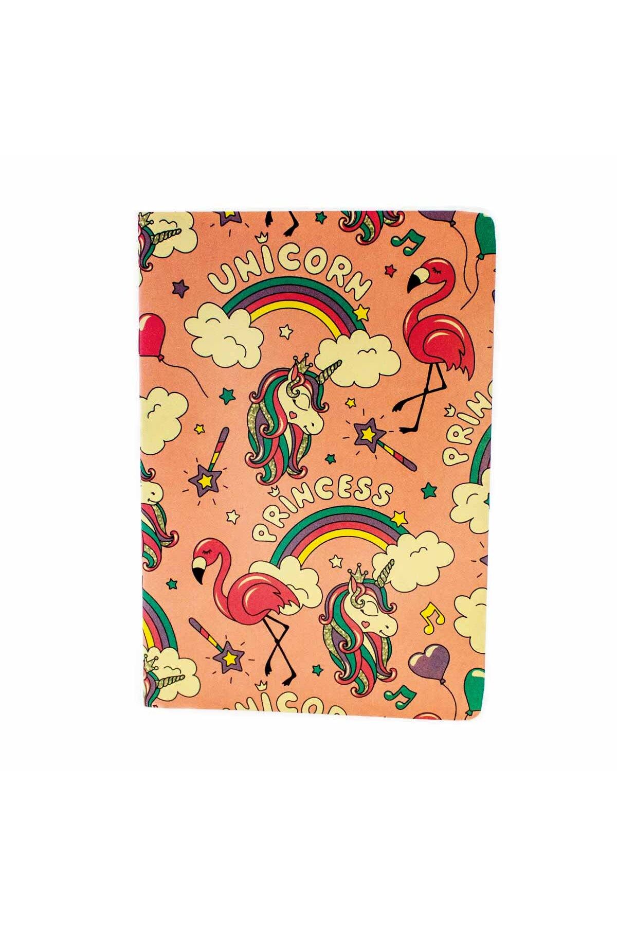 PALTO TASARIM-Unicorn Princess A5 Unlined Diary Design Notebook 1