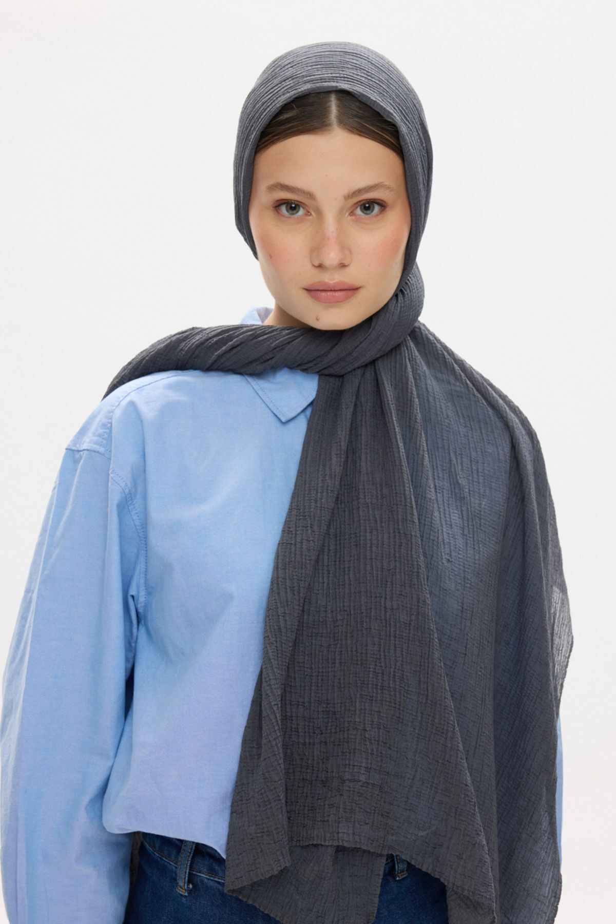 FENZA SCARF-Freya Muslin Wrapped Tasseled Cotton Shawl 4