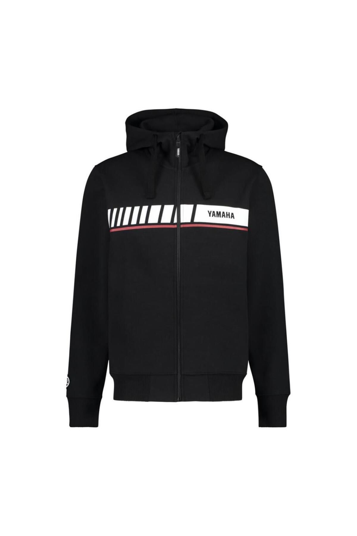 Yamaha Revs Zip up Siyah Erkek Hoodie