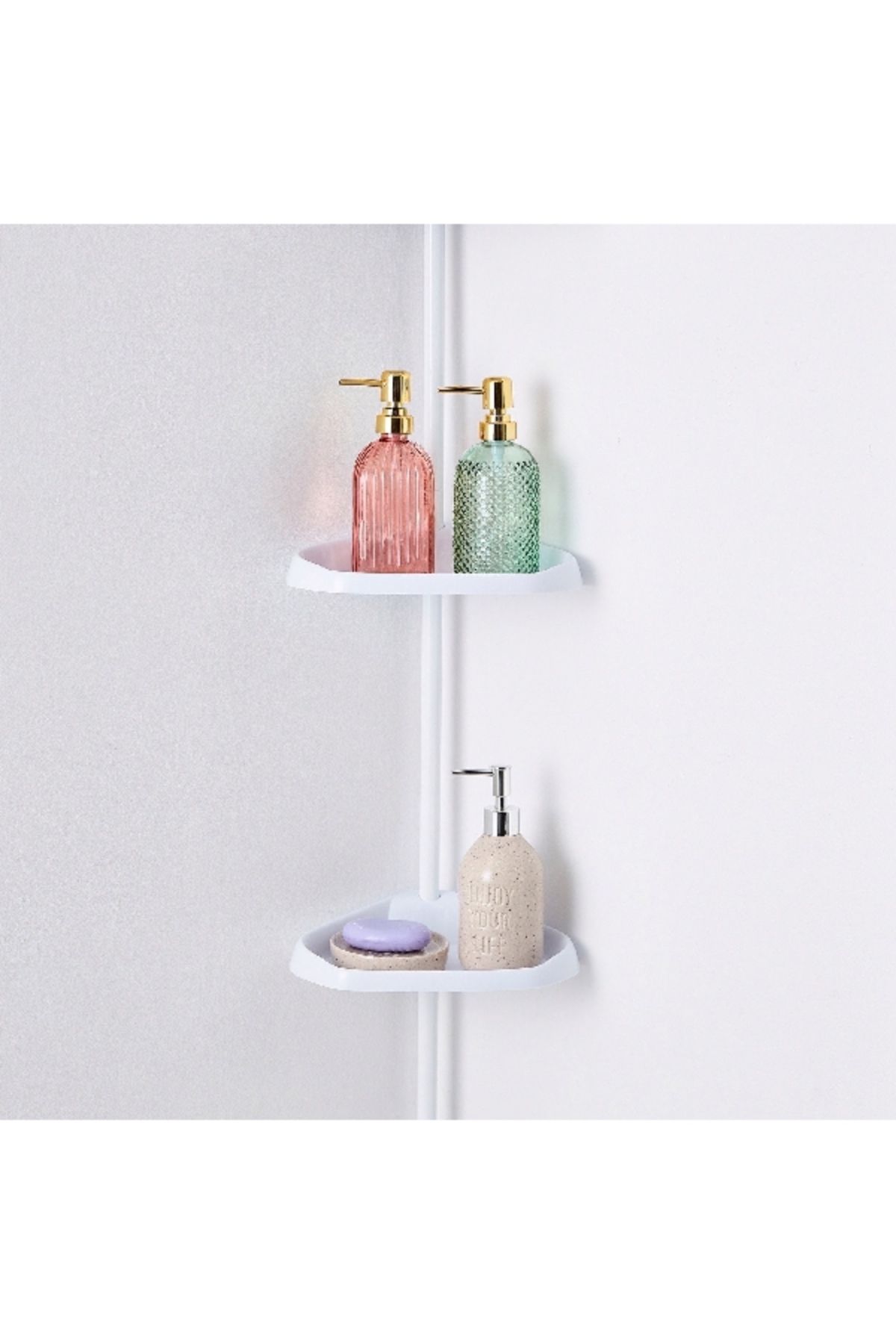 Home Box-Sanity Telescopic Extendable Shower Rack with 4-Baskets 2