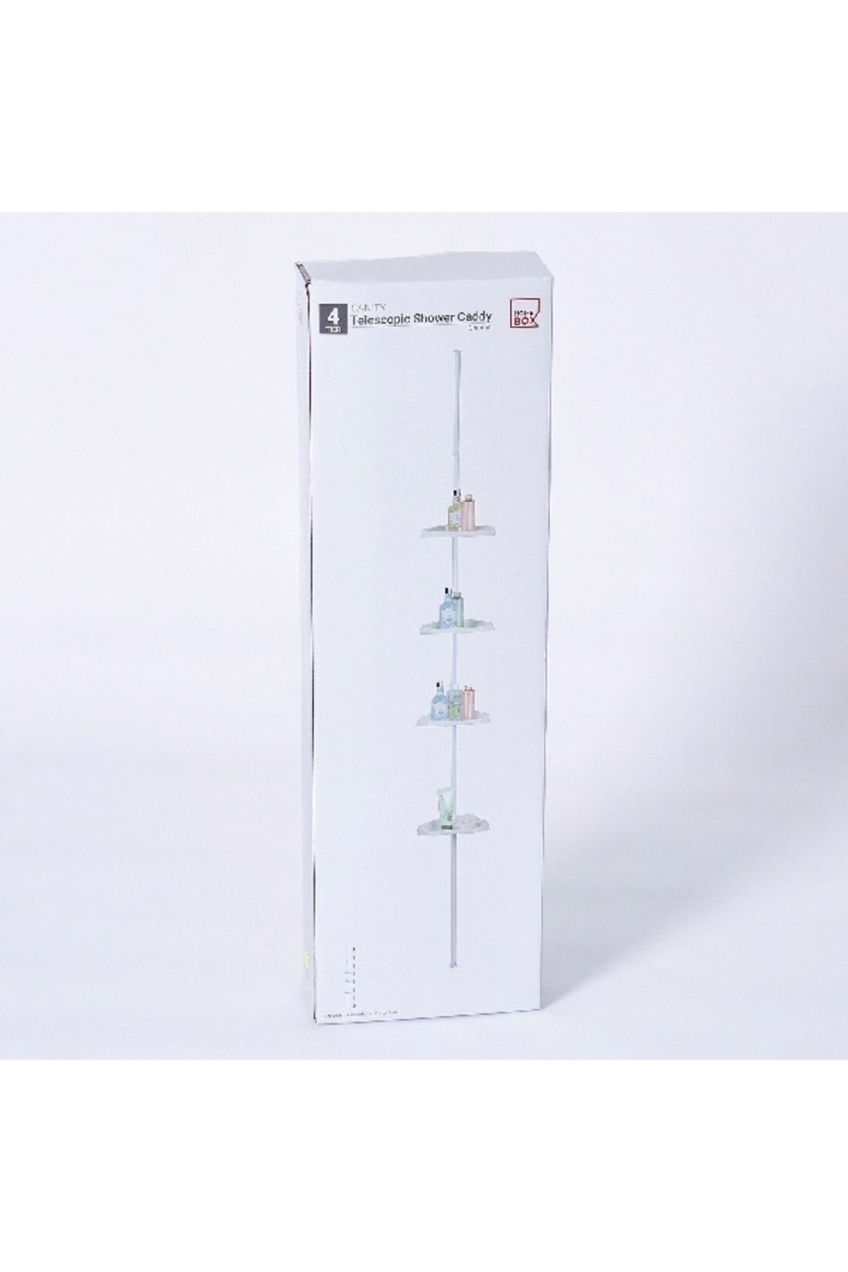 Home Box-Sanity Telescopic Extendable Shower Rack with 4-Baskets 4