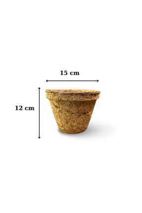 Saksı Mix 12x15 cm Organik Cocopeat Bitki Saksısı Çiçek Saksısı Hindistan Cev...
