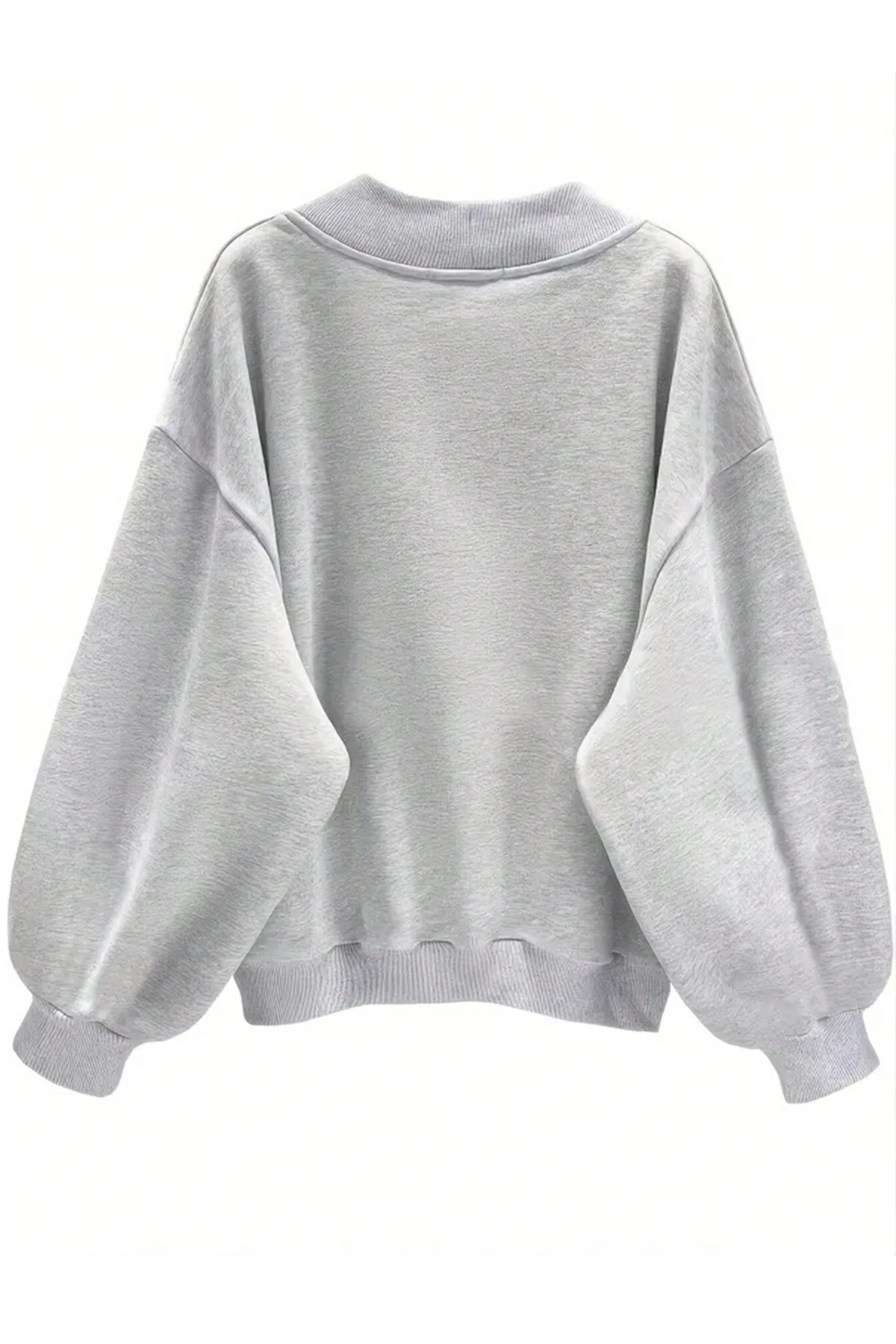 FUWEAR Oversize V Yaka Pasadena Baskılı 3 iplik Sweatshirt görsel 2