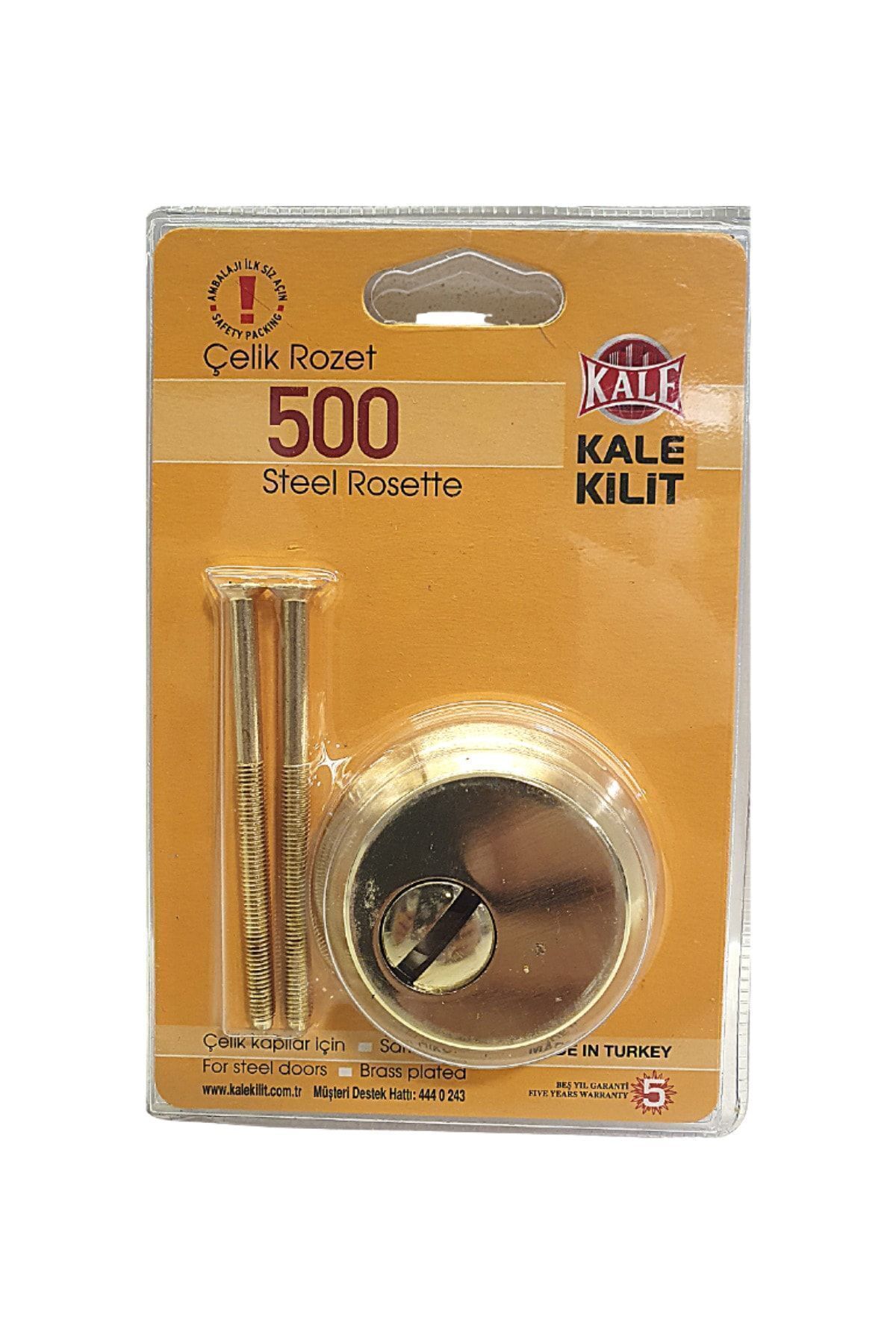 Kale Kilit Kale Çelik Kapı Kilidi Silindir Rozeti Blisterli - Sarı