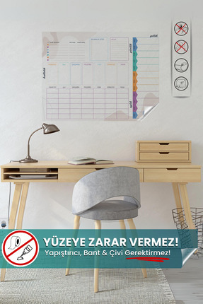 Pi Papers Haftalık Günlük Aylık Planlayıcı, Motivasyon Hedef Planlayıcı, Süre...