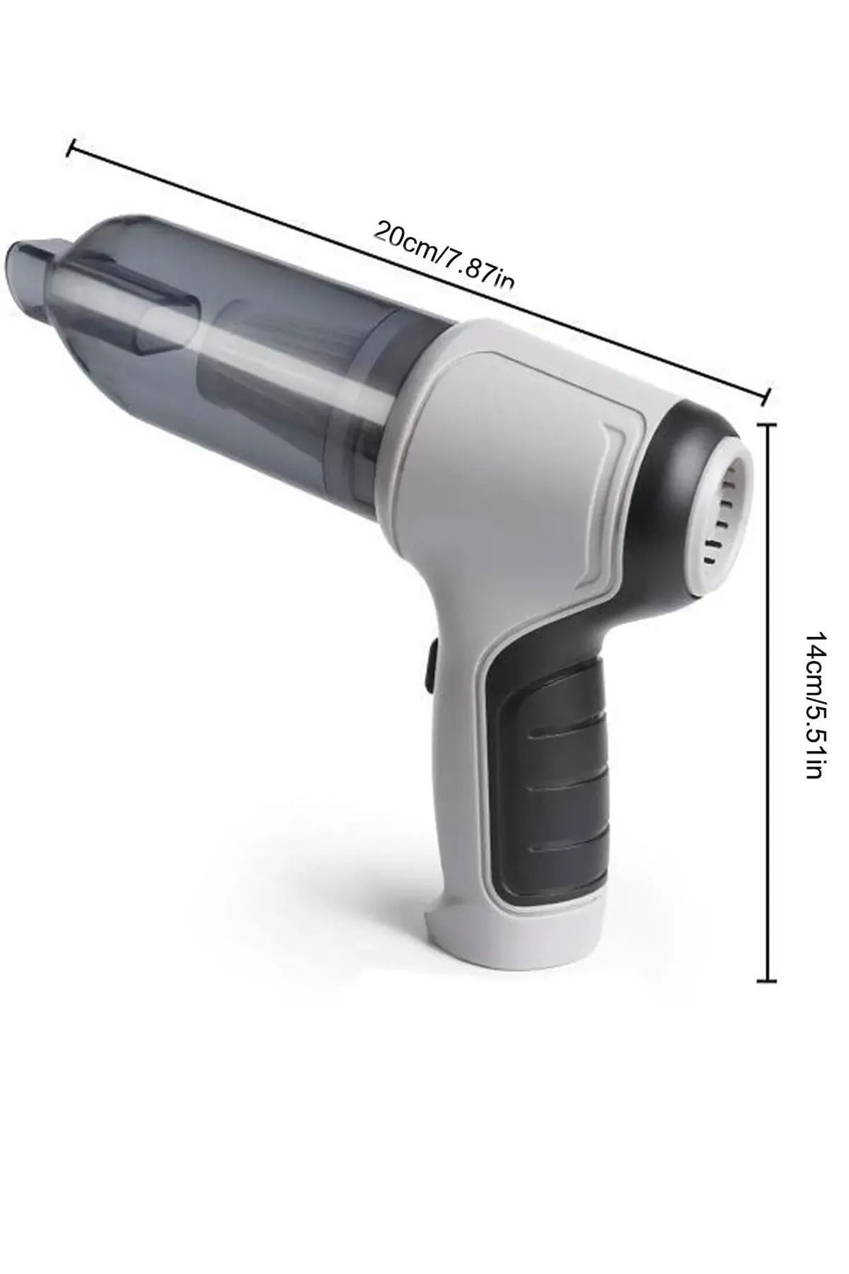 teknotrust 2 Yıl Araç İçi Süpürge Mini Vakumlu El Süpürgesi Kablosuz Şarjlı