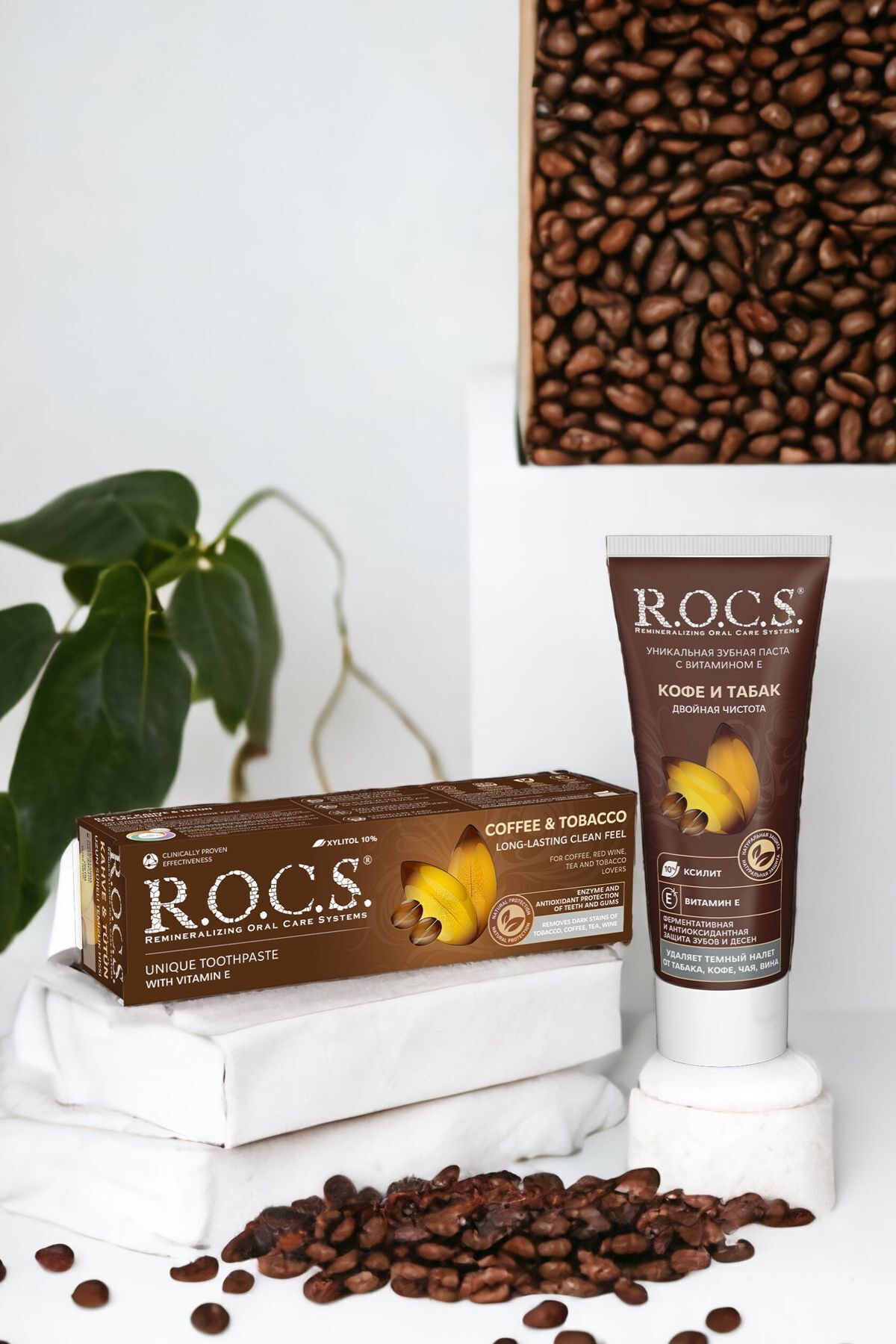 R.O.C.S.-Coffee Tobacco Toothpaste Against Stains 60 ml 6