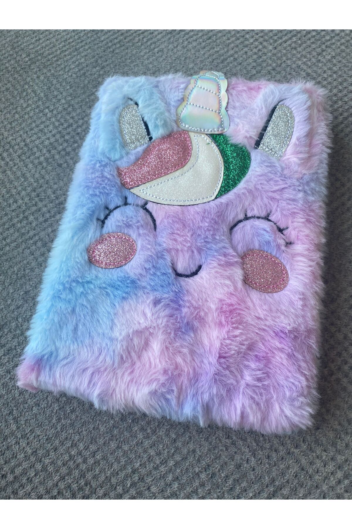 BLA GROUP-Cute Plush Unicorn Notebook, Memory Book, Memory Book, Diary 6