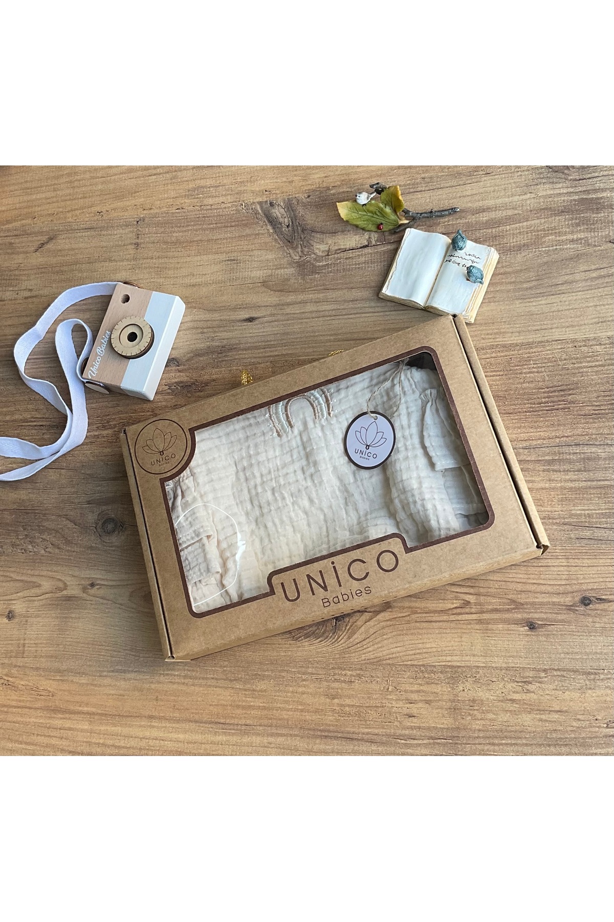 Mini Chics Yulaf Sıfır Kol Bebek Salopet fotoğrafı 3 (önizleme)