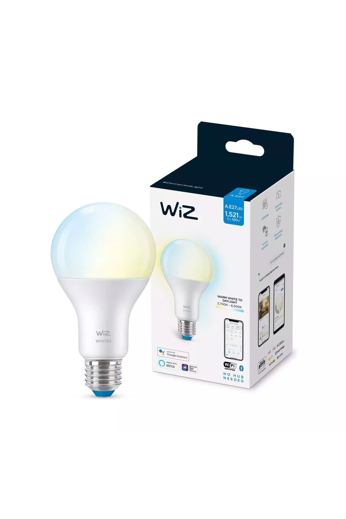 Wiz-Tunenable White [E27 Edison Screw] Smart Connected Wifi Light Bulb 3