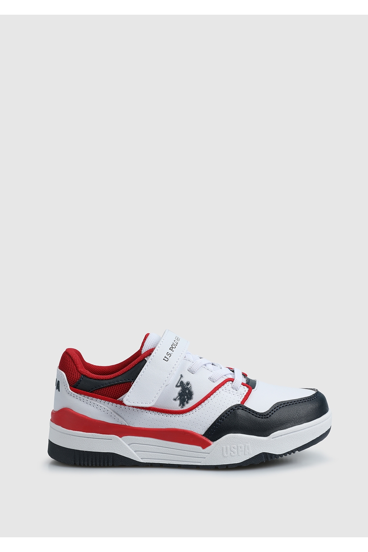 یو اس پولو کفش کتانی پسرانه سفید مارتل