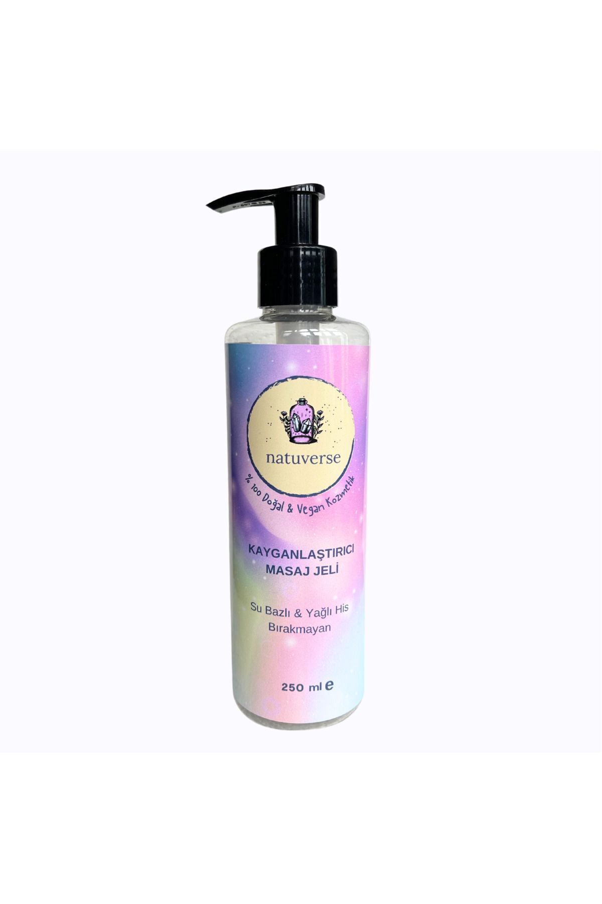 NATUVERSE YENİLEBİLİR KAYGANLAŞTIRICI VE MASAJ JELİ % 100 DOĞAL & VEGAN & EL YAPIMI ALOE VERA'LI 250 ml