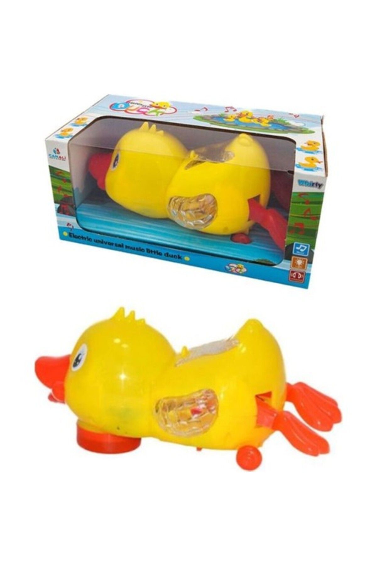 Can Ali Toys Kutulu Pilli Işıklı Müzikli Ördek fotoğrafı 3 (önizleme)
