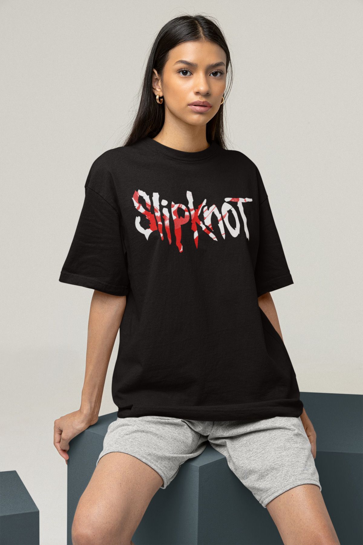 SEVBANO Slipknot The Subliminal Verses Baskılı Unisex Oversize