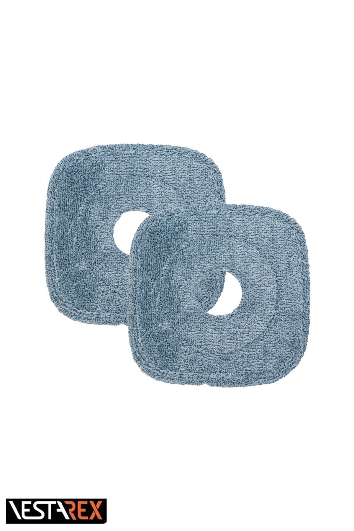 VestareX Dıana Yedek Bez 2 Adet %100 Mikrofiber Kirli Ve Temiz Su Ayıran Mop Yedek Bez