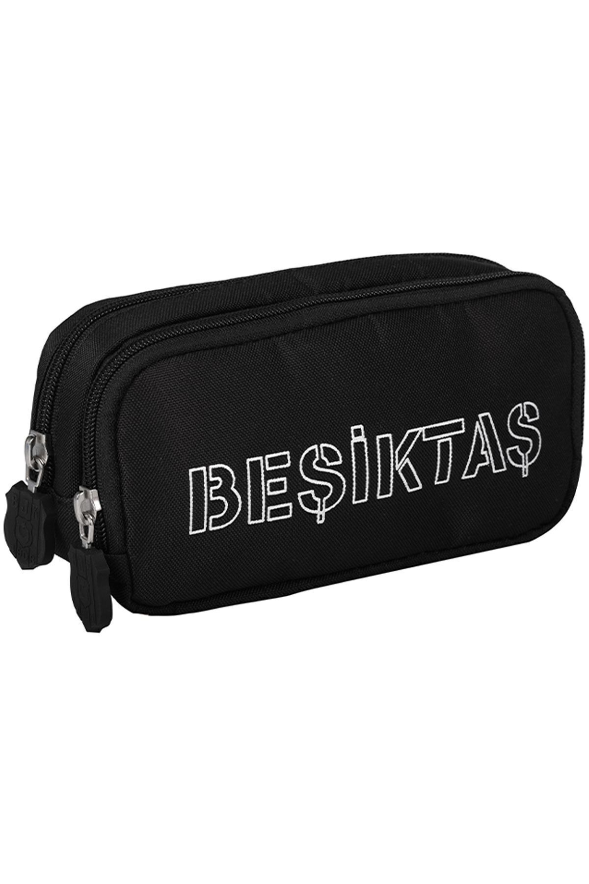 Beşiktaş Lisanslı Crack  Siyah Kalemlik 24341 Okul Kalem Çantası