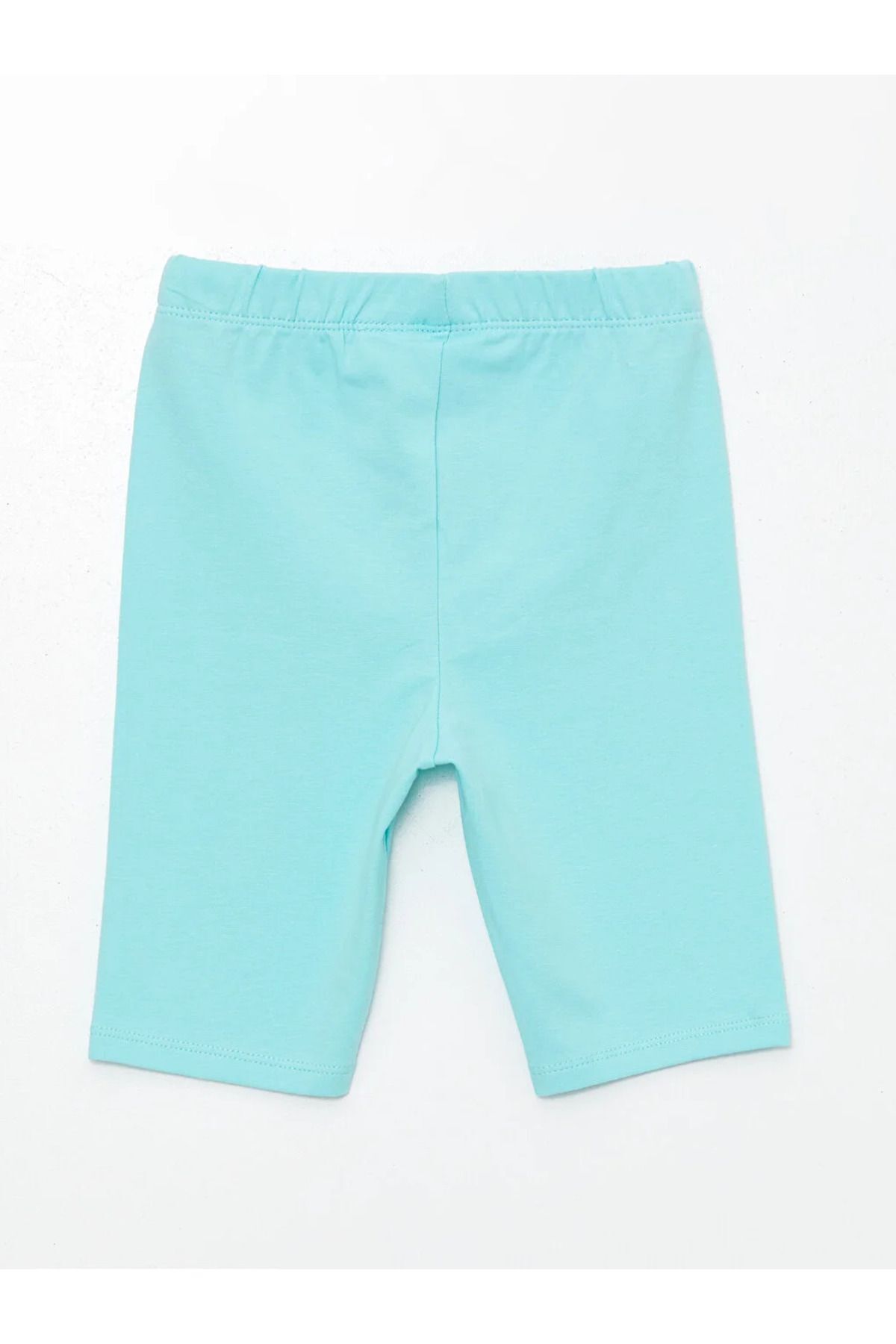 LC Waikiki LCW baby Beli Lastikli Desenli Kız Bebek Şort 2'li fotoğrafı 4 (önizleme)