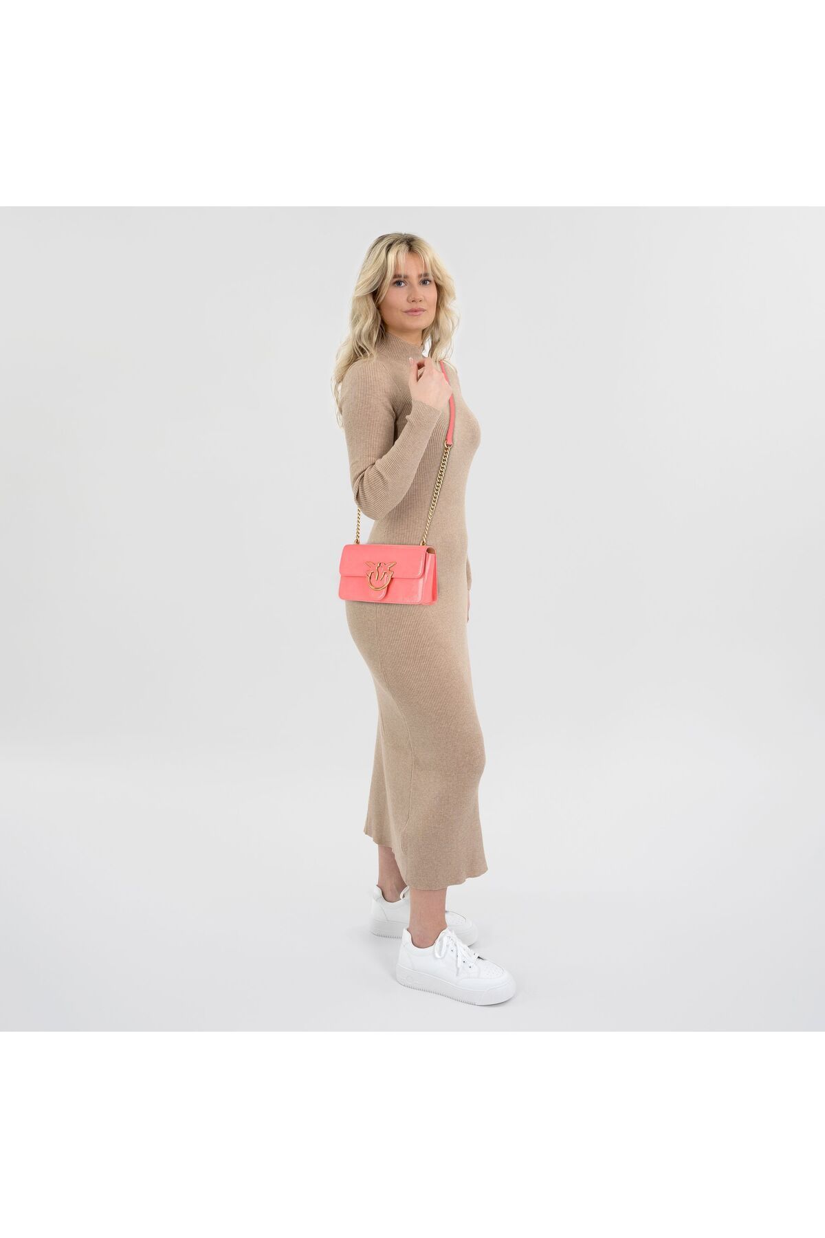 PİNKO-Love One Umhängetasche Leder 21 cm 6