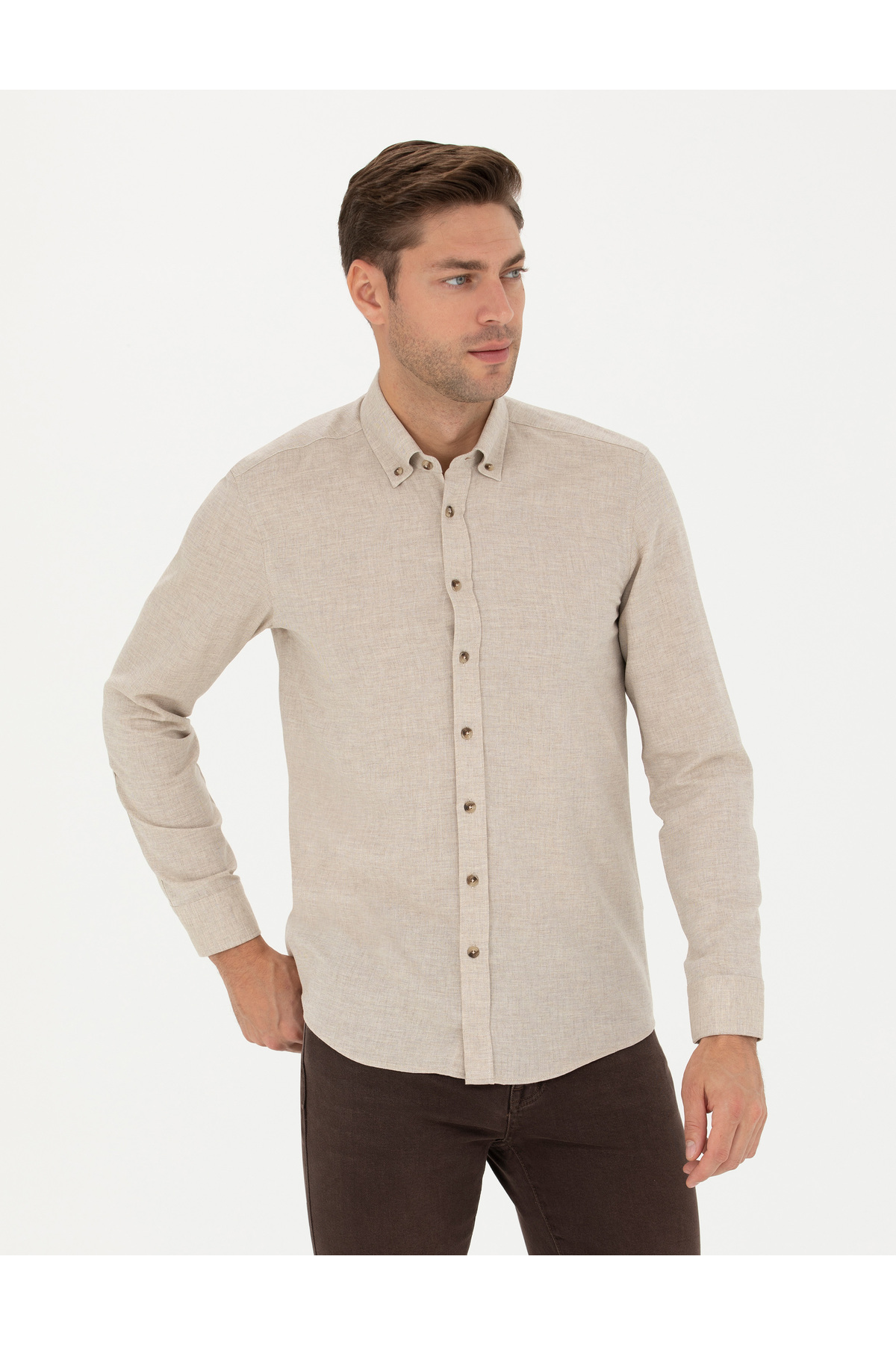 پیراهن مردانه پیر کاردین | 50280214-VR011 Pierre Cardin - Image 3