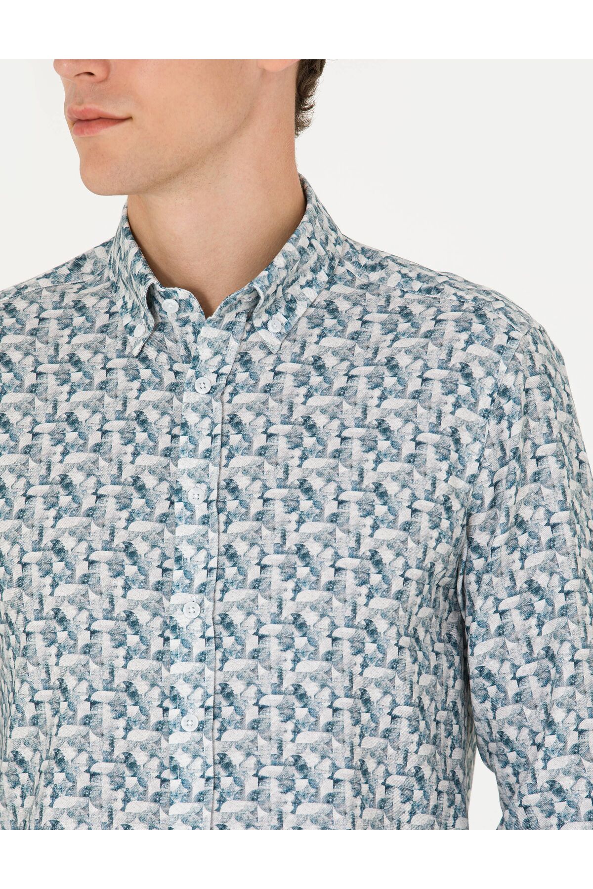 پیراهن مردانه پیر کاردین | 50275621-VR102 Pierre Cardin - Image 7