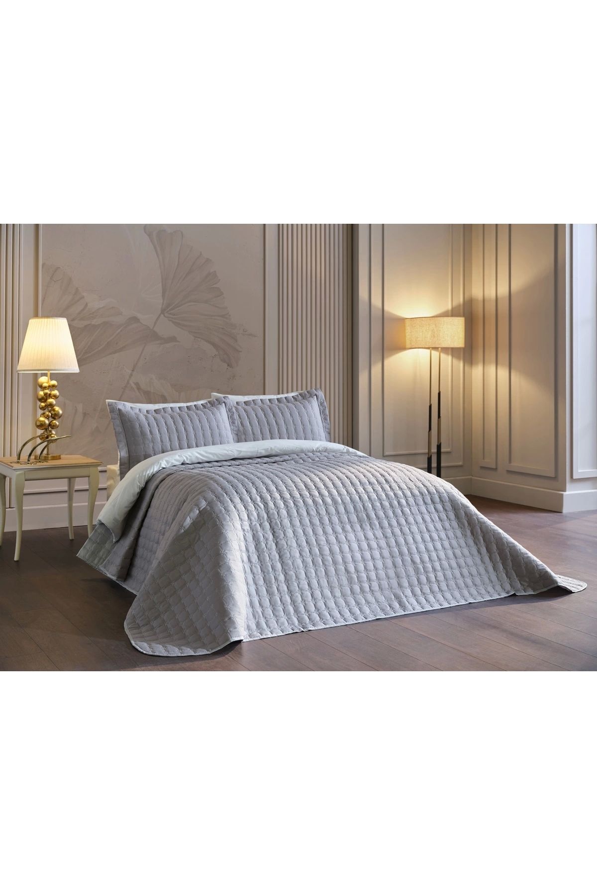 Doqu Home-Flash Double Bedspread - Gray 6