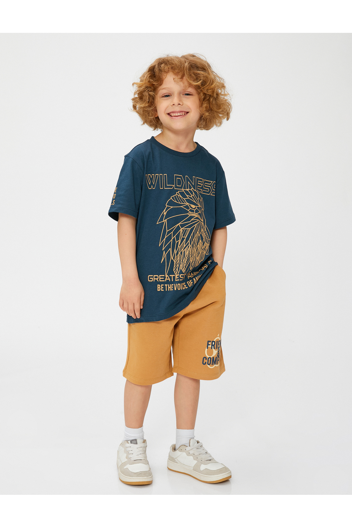 شورت و شلوارک پسرانه قهوه ای کوتونKoton | 3SKB40222TK اورجینال - تصویر 2