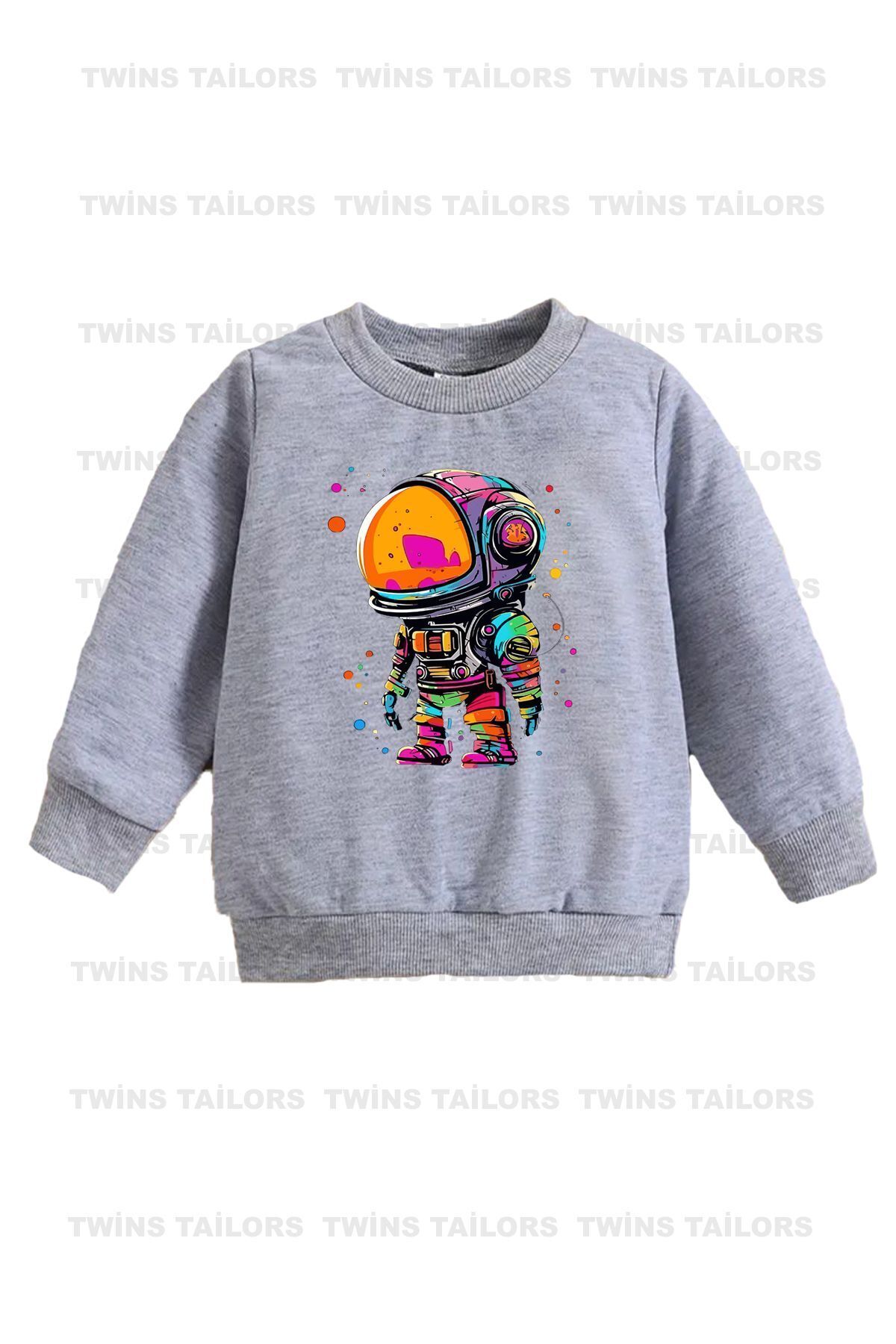 Oyun Konsolu Baskılı 3lü Paket Unisex Siyah-Kırmızı-Gri Çocuk Sweatshirt