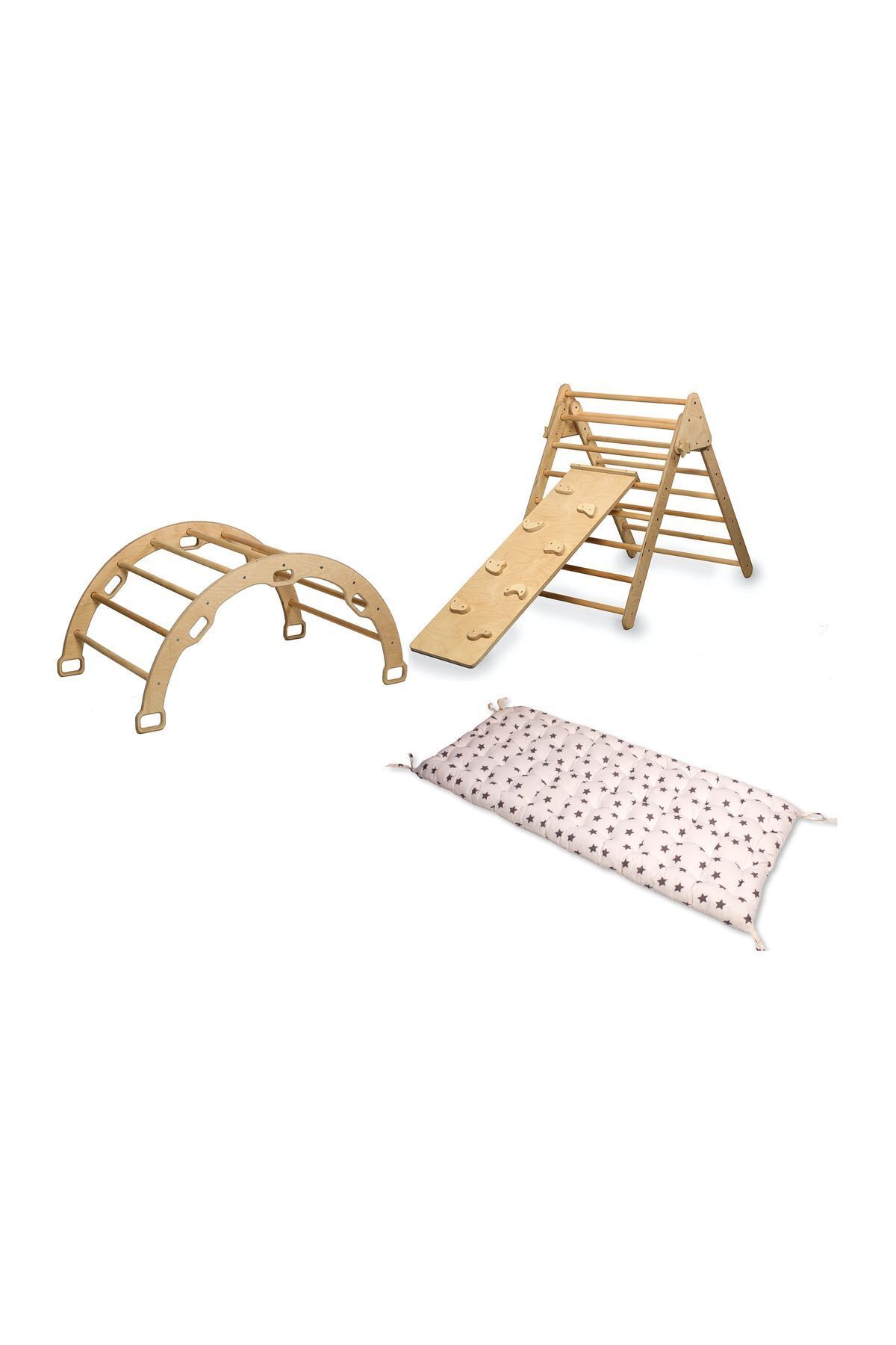 ست صخره‌نوردی مونته‌سوری پیکلر - مثلث، کمربند و رمپ ستاره پددار