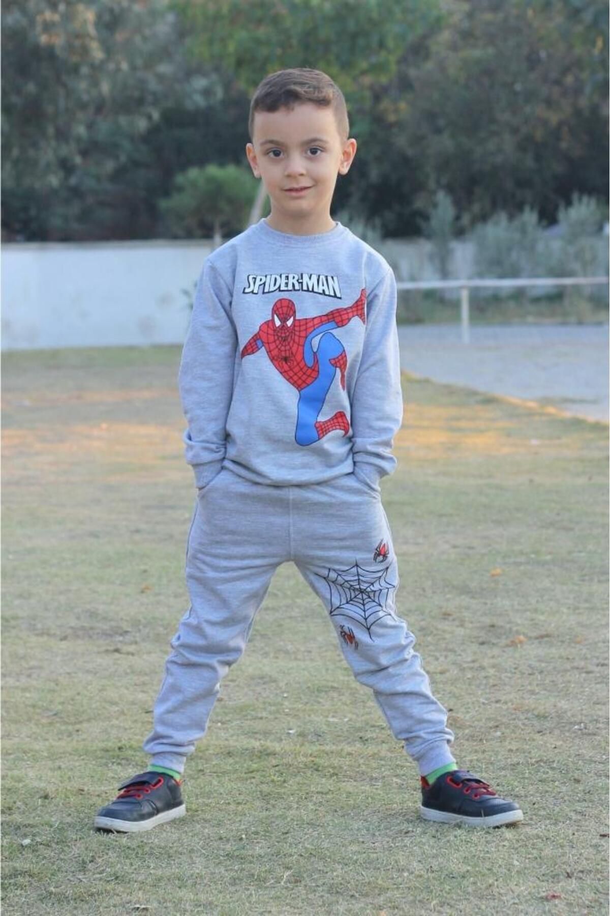 Spiderman Baskılı Erkek Çocuk Eşofman Takımı
