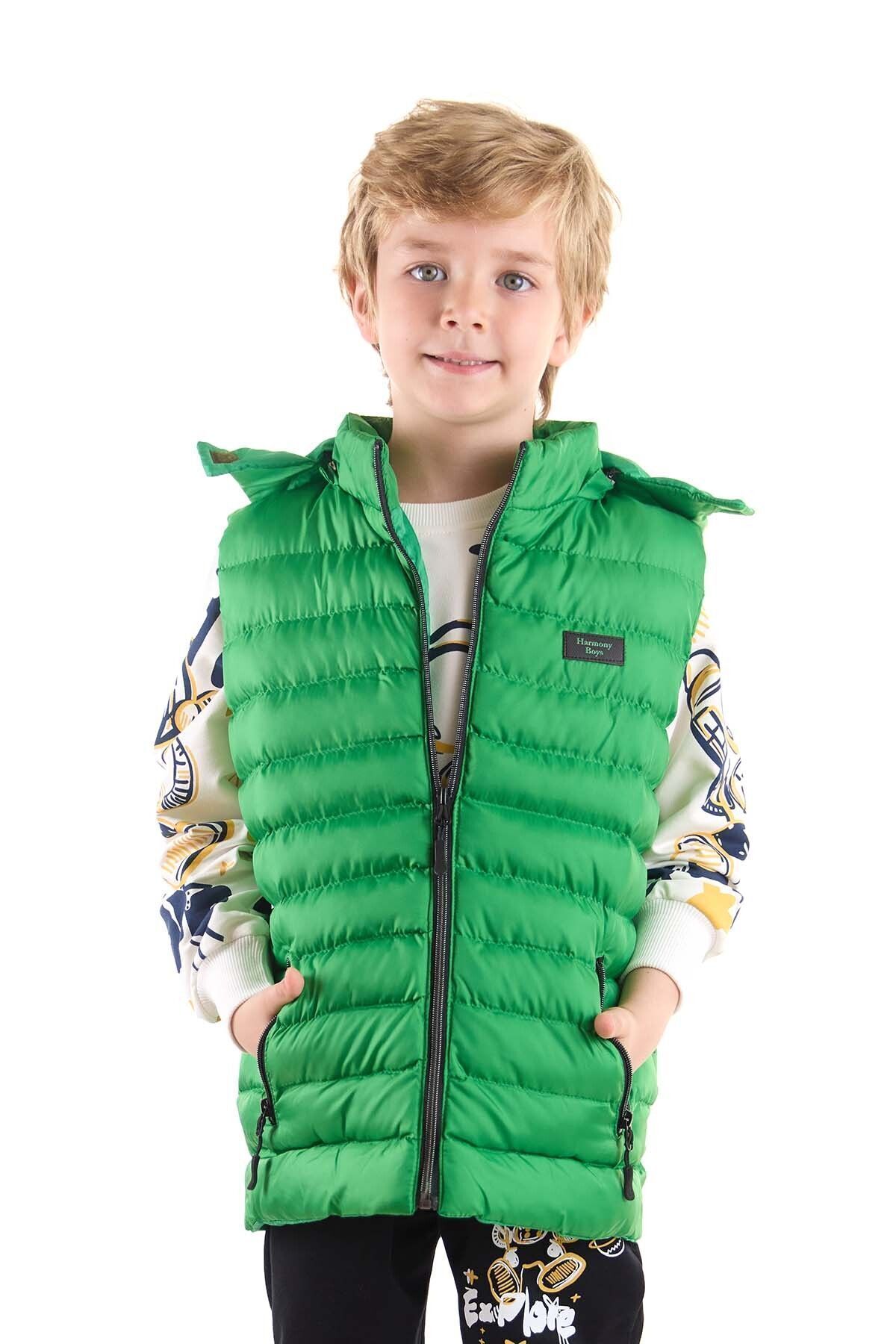 AHENG M Boy s Fashion Trend Hooded Inflatable School Vest 215051 Trendyol