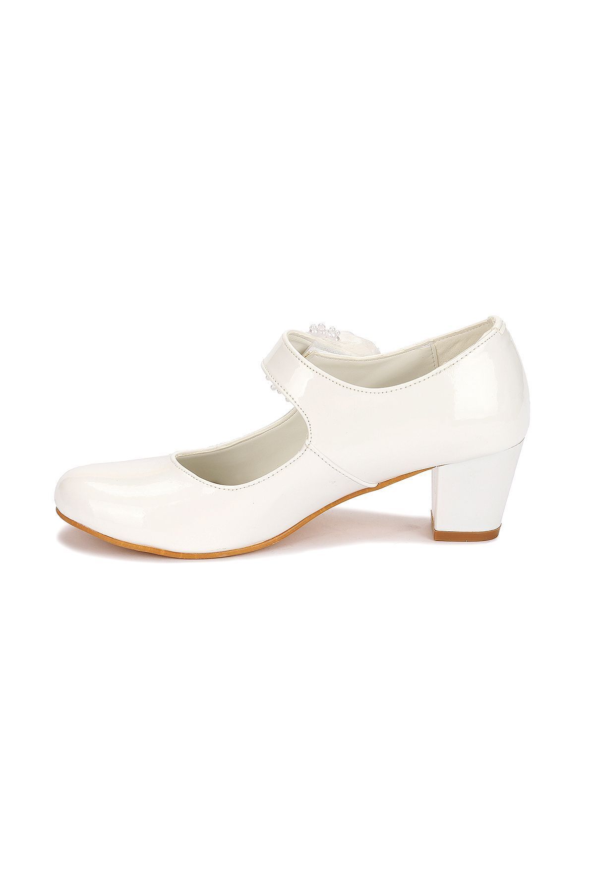 Kiko Kids-751 Ballerinas für Mädchen aus Lackleder mit 4 cm Absatz 4