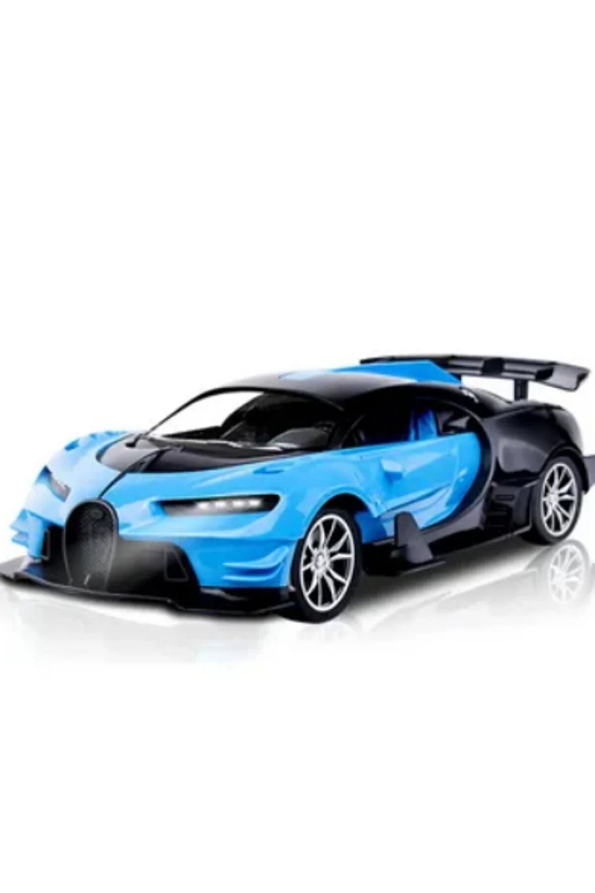 Uzaktan Kumandalı Şarjlı Araba Kapıları Açılan Bugatti Chiron 26,5 cm Şık Tasarım Yüksek Kalite