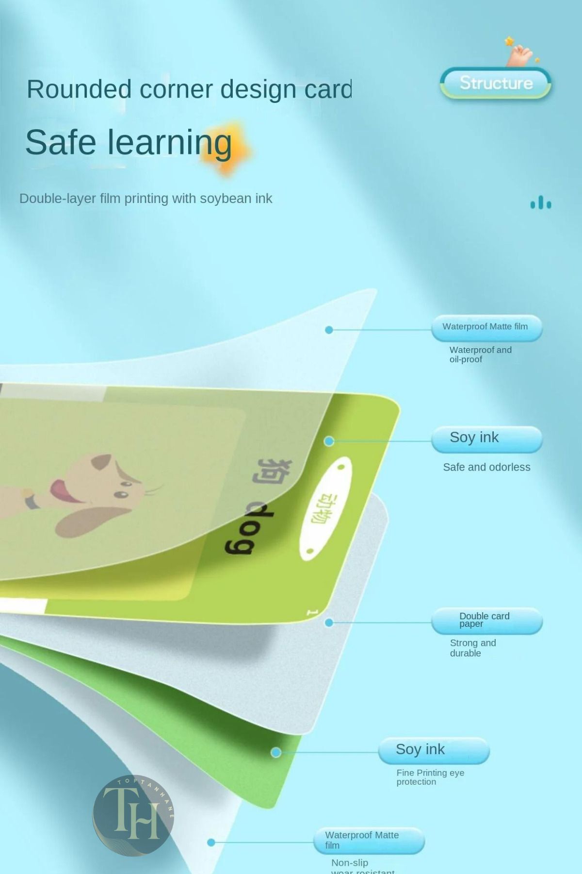 Winnie Baby Erken Eğitim İngilizce Konuşan Sesli Flash Kartları 112 Kart 224 Görsel Pvc Kart Pembe fotoğrafı 6 (önizleme)