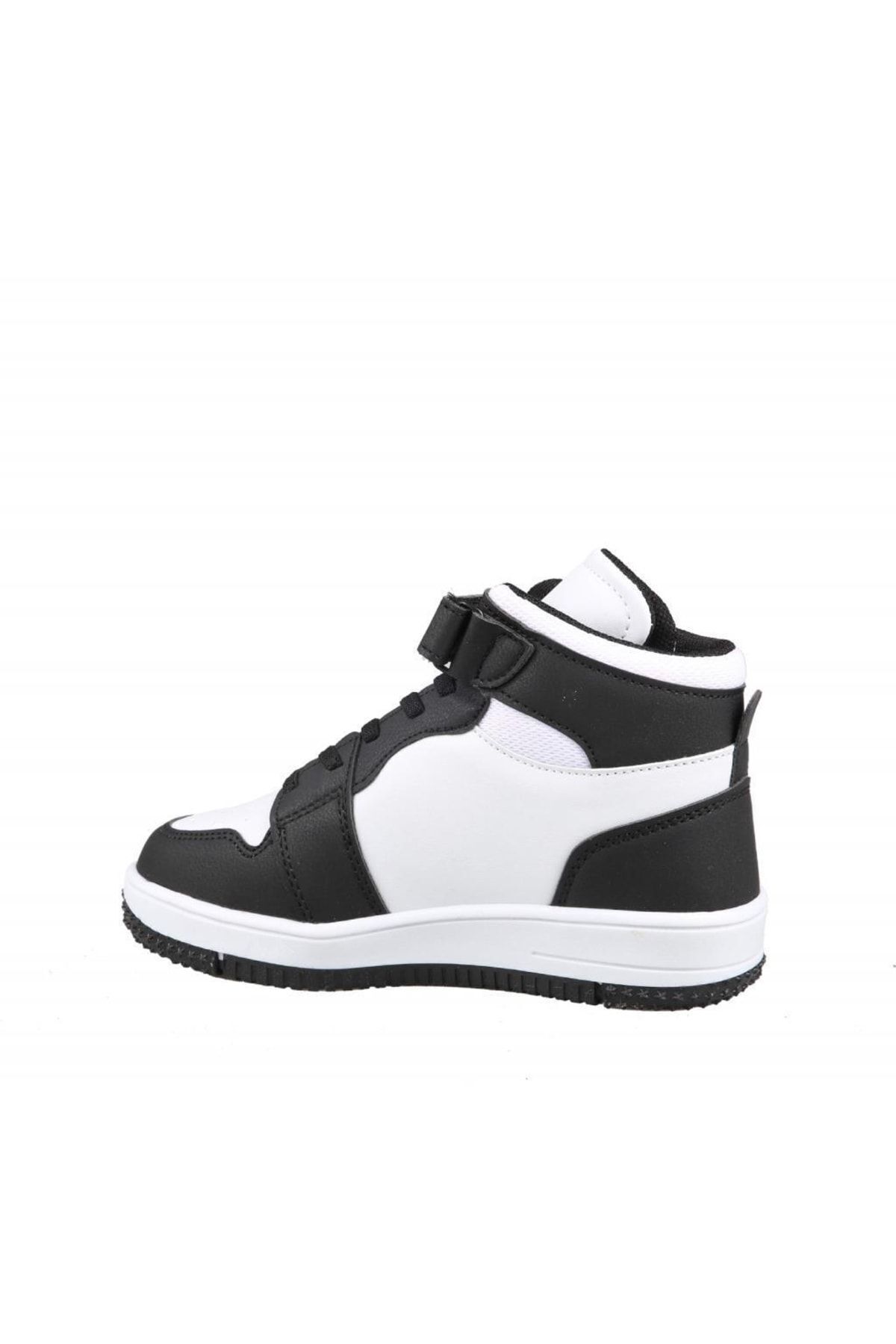 Haykat Boğazlı Siyah-beyaz Çocuk Sneakers 4
