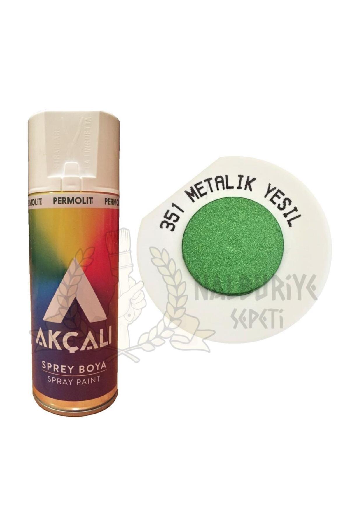 Akçalı Akrilik Sprey Boya Metalik Yeşil (SİMLİ) 400 ml - 351