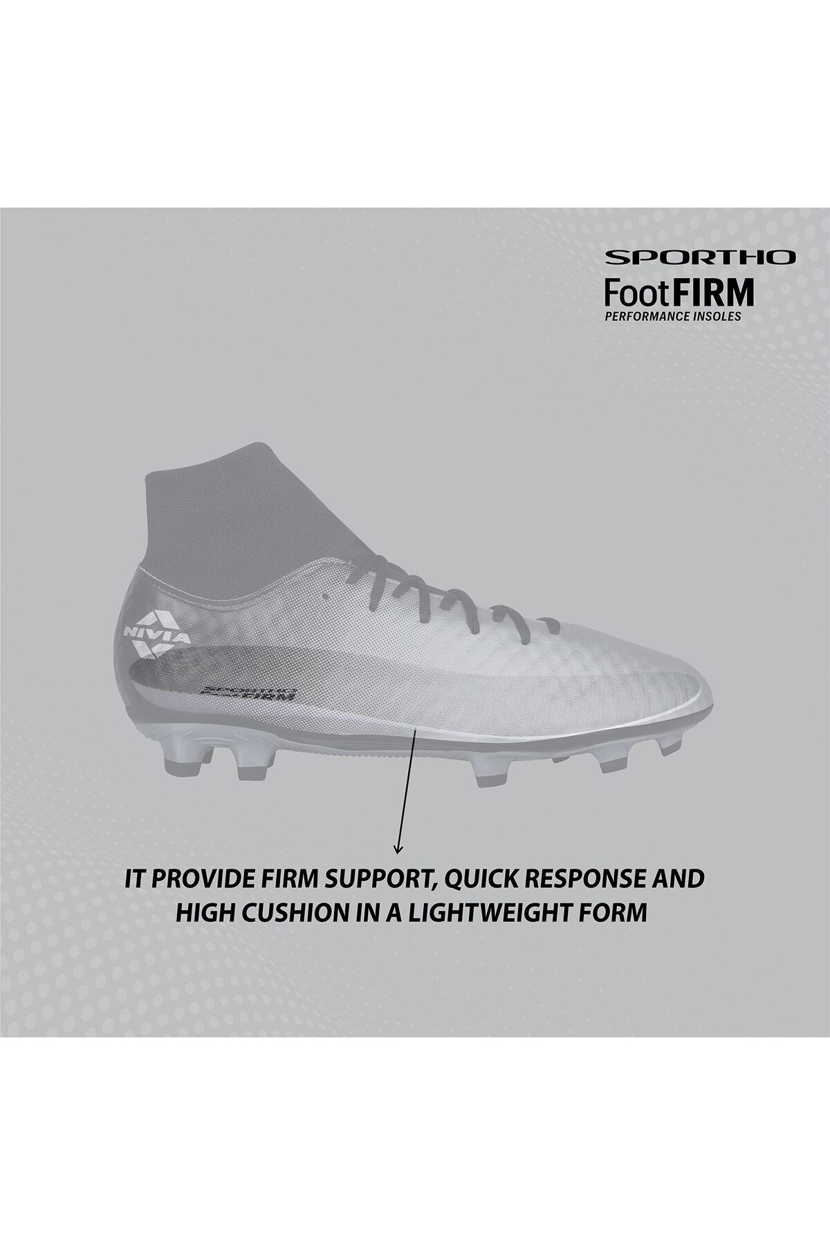 Nivia OSLAR BLADE 2.0 FOOTBALL SHOES silver black UK 9 Trendyol