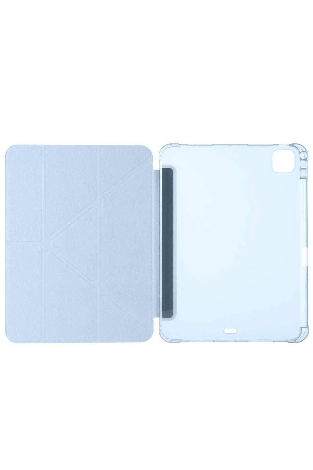 Cep prime-iPad Pro 11 2024 - Shock Absorbing Tri Folding Case with Compartment Stand Pen 5