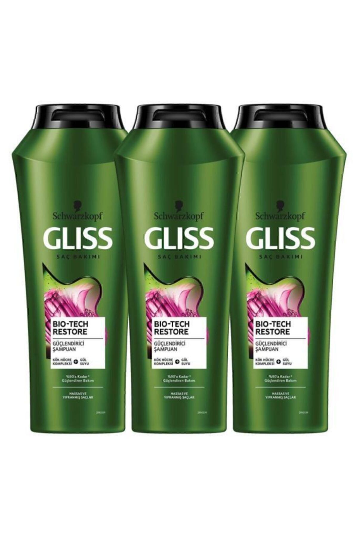 Gliss-Bio-tech Restore 500 ml Strengthening Shampoo - With Stem Cell Complex and Rose Water 2