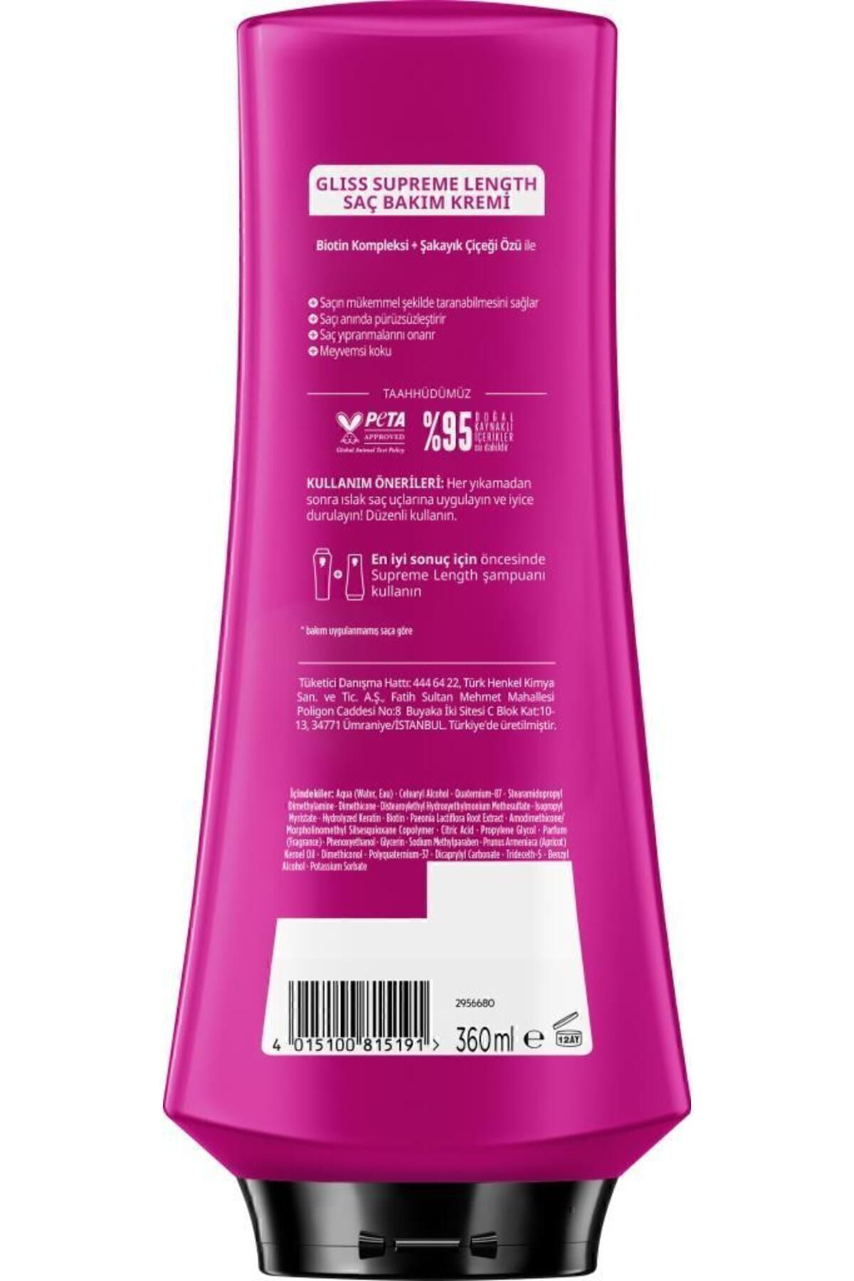 Gliss-Supreme Length 400 ml Conditioner 360 ml Liquid Conditioner 200 ml 7
