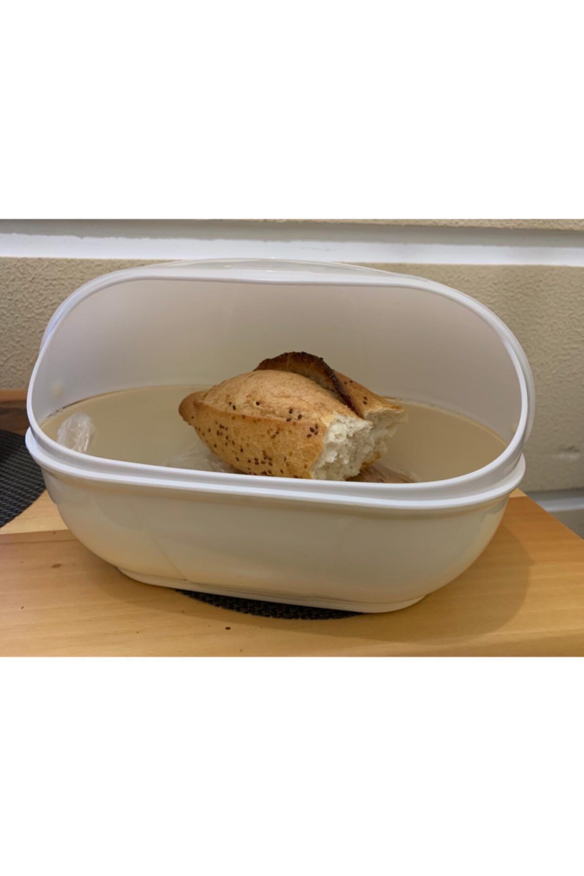RENK YAPI RÜYASI Bol Rotund Pentru Pâine - Covrigi Pentru Prăjituri, Depozitare Poaça, Coș De Pâine Pentru Blat Cu Capac - One Size