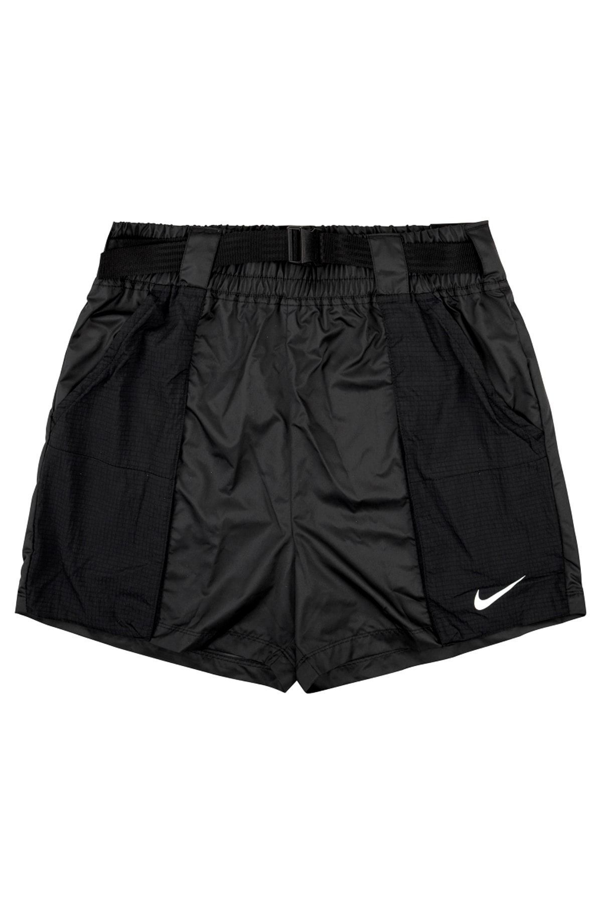Nike ort Kad n Siyah Sportswear Swoosh Women s Woven Shorts Black Dd2095 010