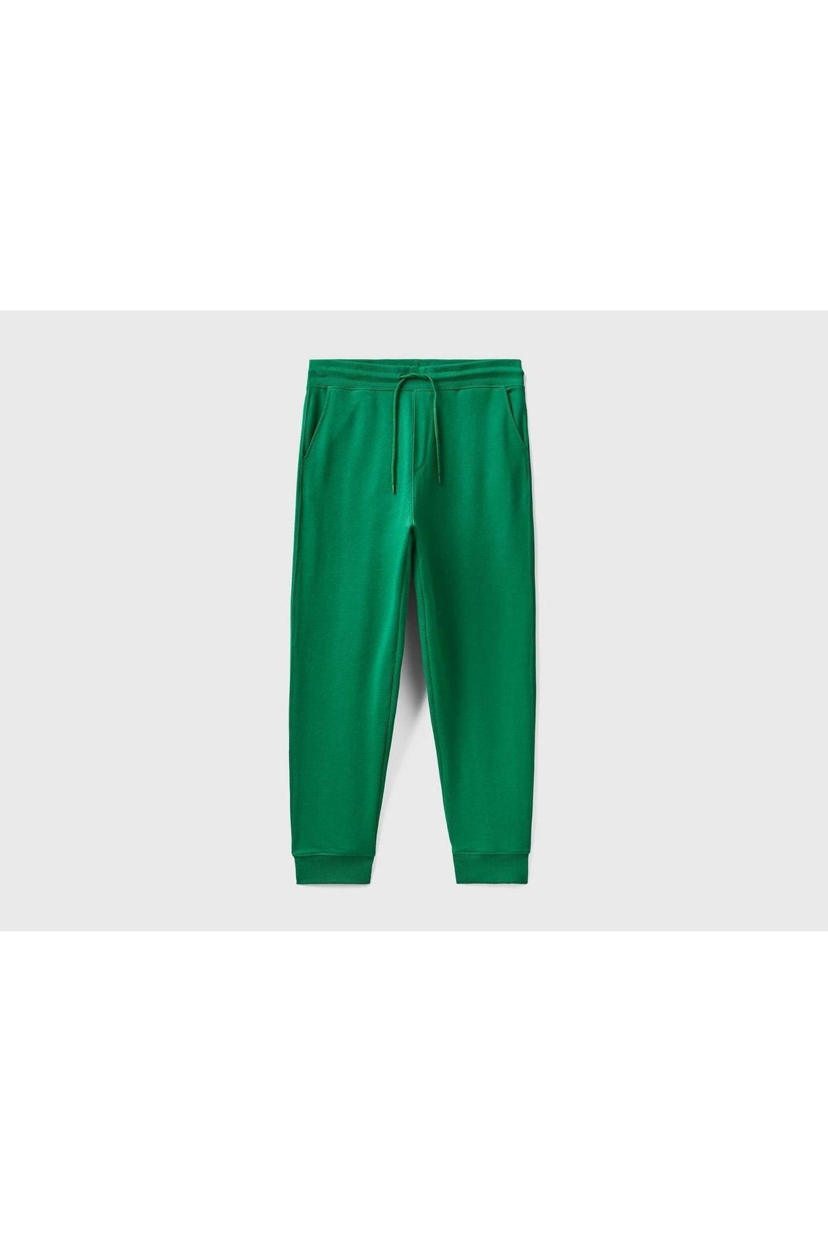 شلوار گرمکن مردانه سبز United Colors of Benetton | 123P3J68UF00K-256 اورجینال - تصویر 2