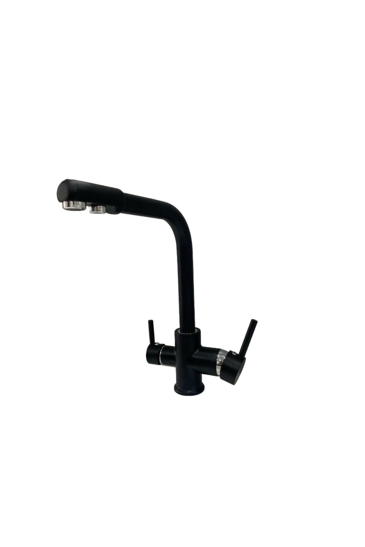 armour armatür Arıtmalı Mutfak Bataryası Siyah Eviye Musluğu Arıtıcılı 3 Yollu Eviye Batarya