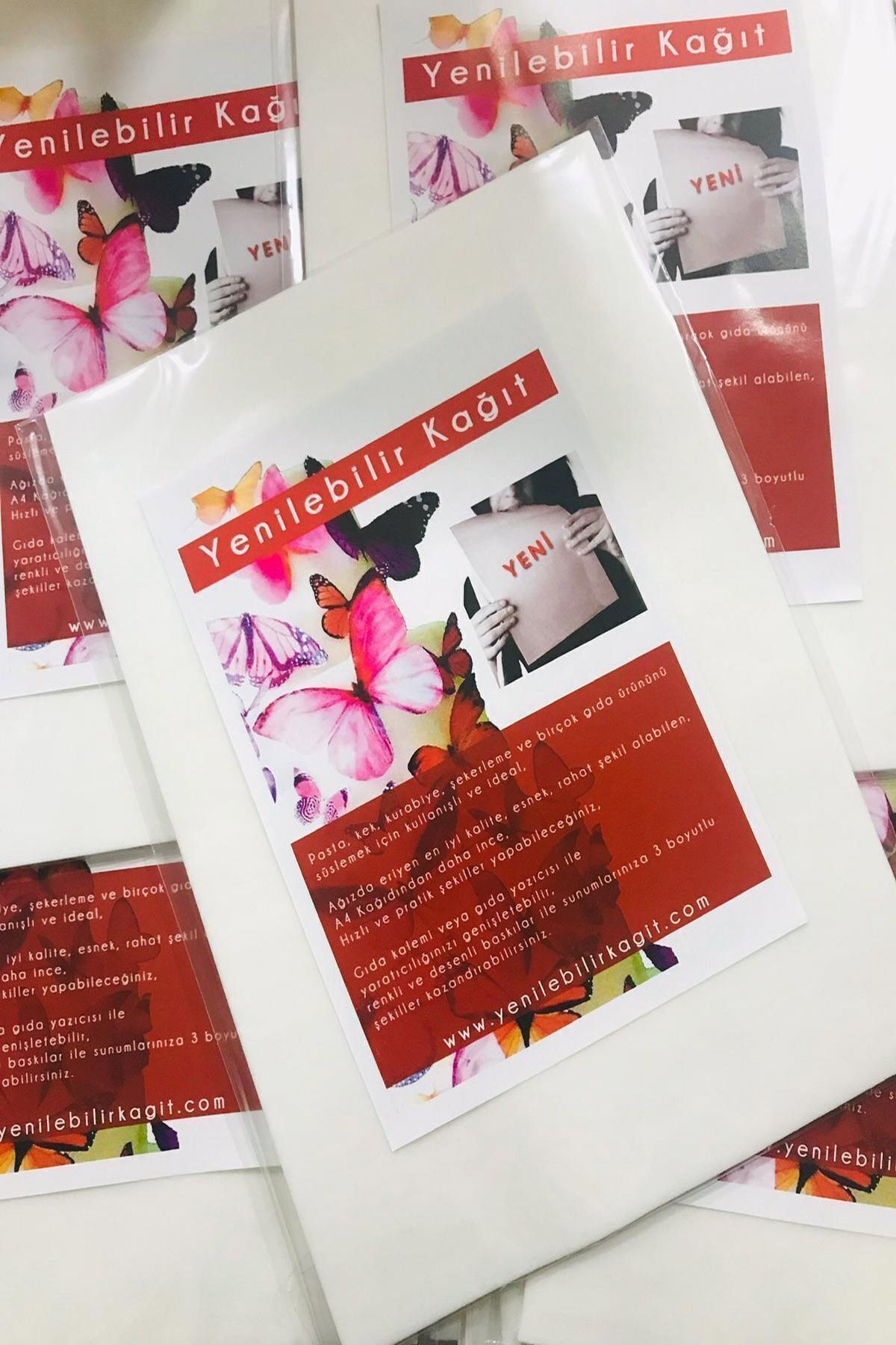 Yenilebilir Kağıt Wafer paper 10lu Paket Beyaz