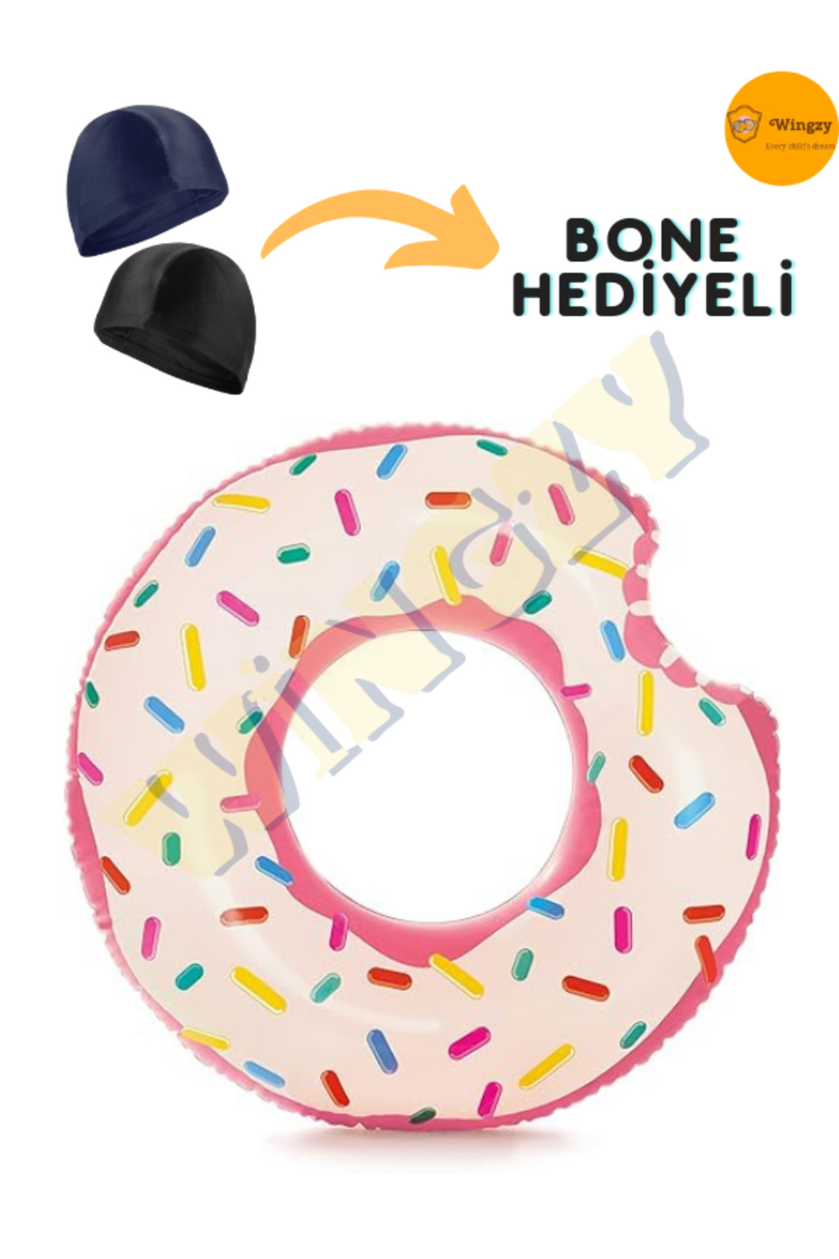 İntex Yetişkinler Için Donut Deniz-havuz Simidi, 94x23cm (BONE HEDİYELİ)