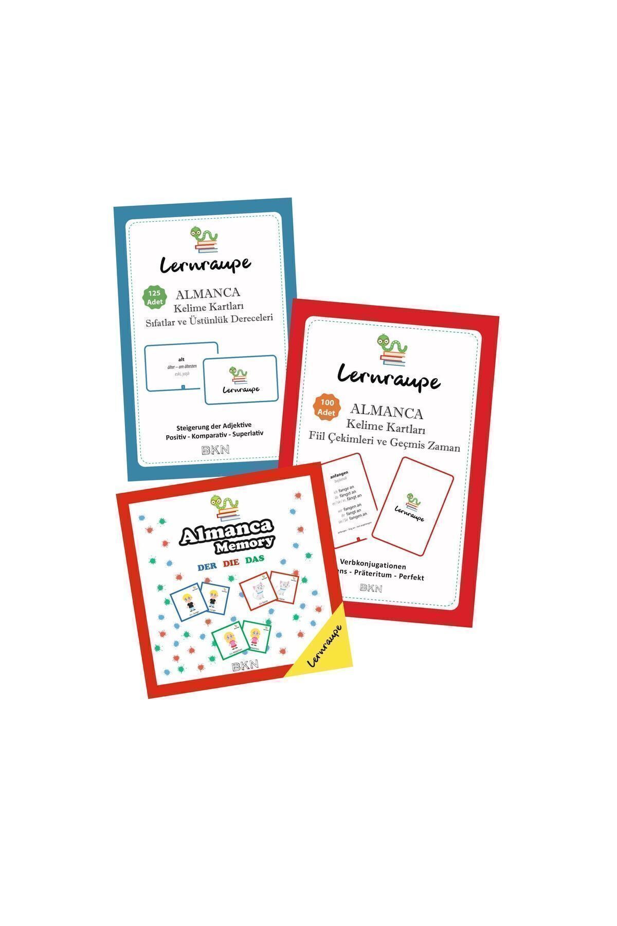 Lernraupe Kelime Kartları Set & Memory