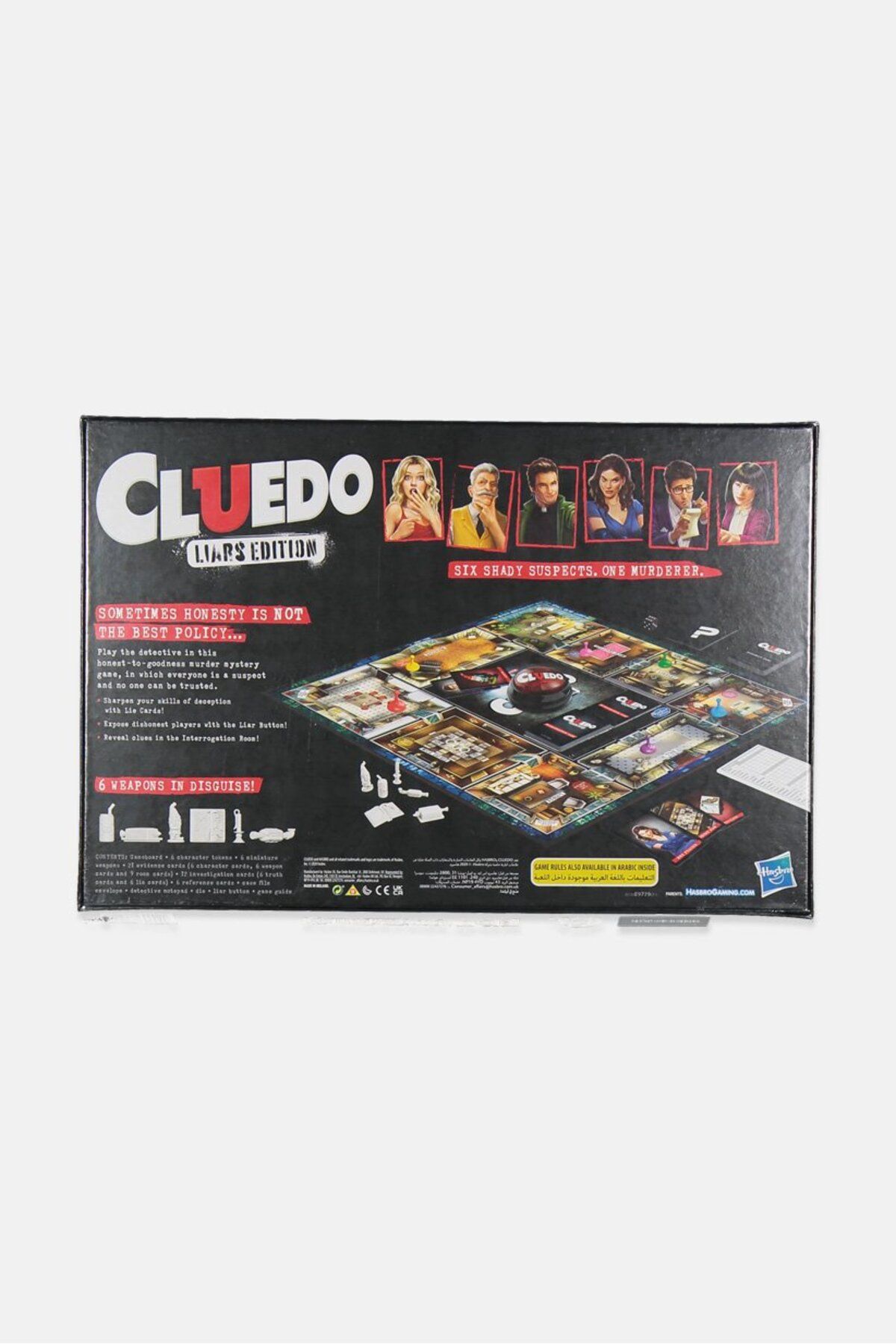 Hasbro-Cluedo Liars Edition Board Game, Black 2
