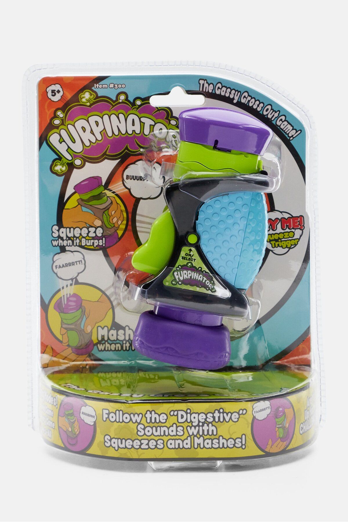 Super Impulse-Furpinator The Game of Burping Farting and Fun Toy, Green/Purple Combo 1