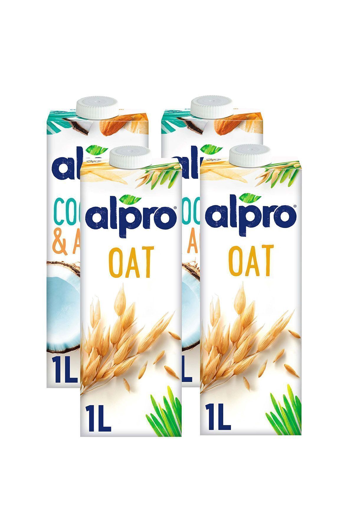 Alpro Hindistan Cevizi Badem & Yulaf Sütü 4'lü Mix
