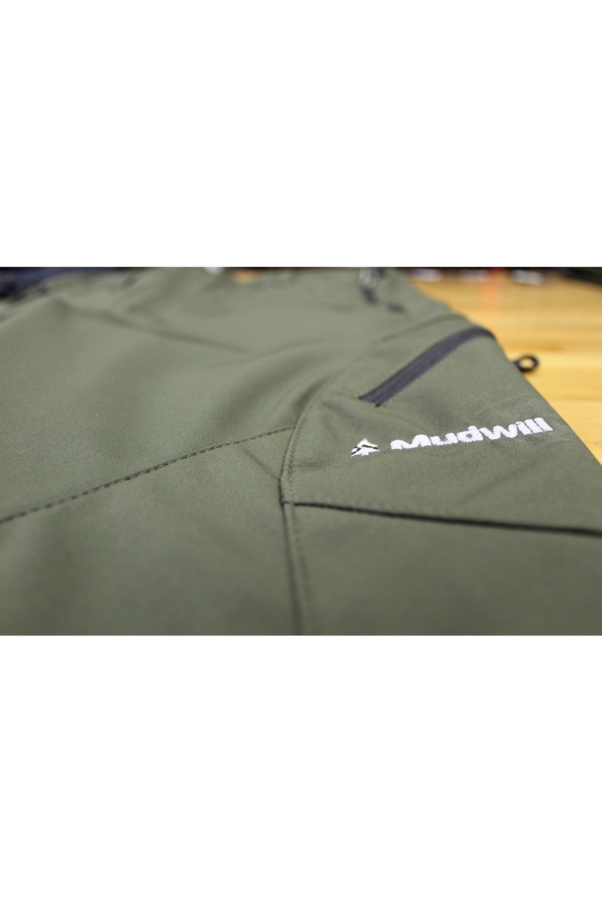 Mudwill-Παντελόνι εξωτερικού χώρου Khaki Windblock Softshell (Χωρίς φλις). 6